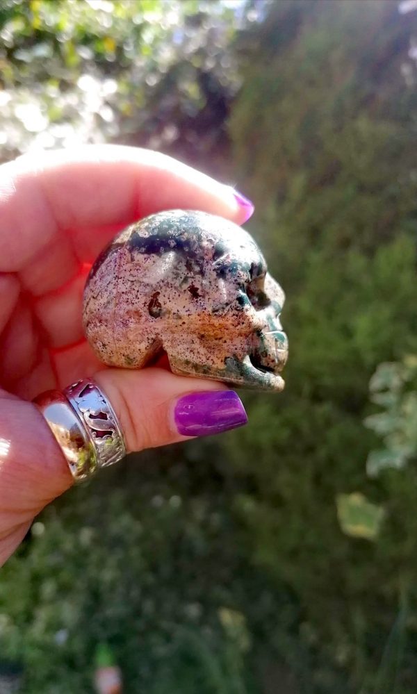 Ocean Jasper Skull