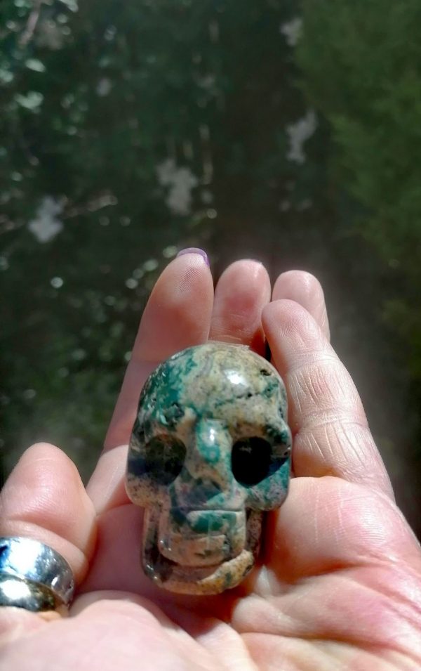 Ocean Jasper Skull